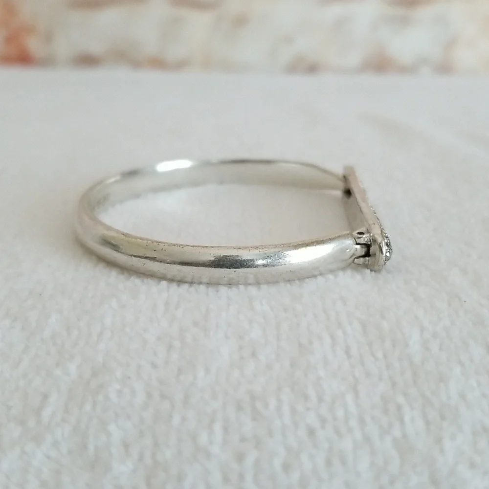 New Lucky Brand Bar Pave Cuff Bracelet